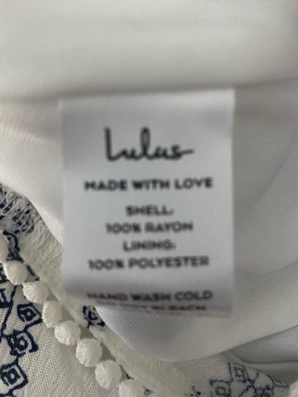 Lulu's off shoulder boho romper striped festival White Navy Embroidery summer S - Picture 7 of 13